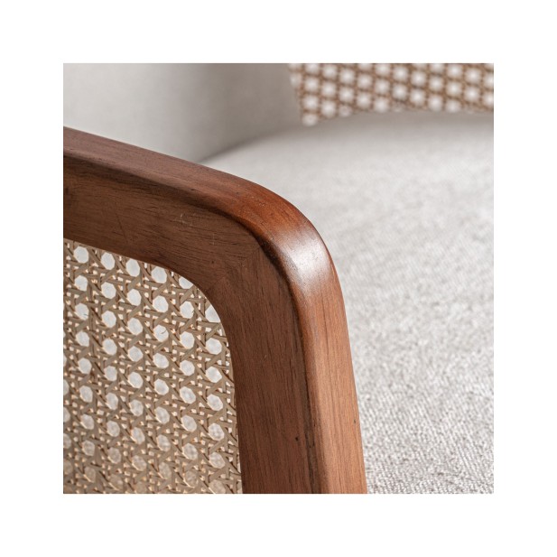 Sillón GITSBERG, Ratán / Marrón,...