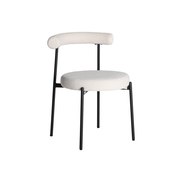 Silla BREVILLE, Poliéster / Blanco,...