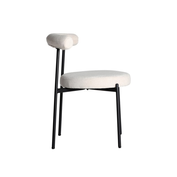 Silla BREVILLE, Poliéster / Blanco,...