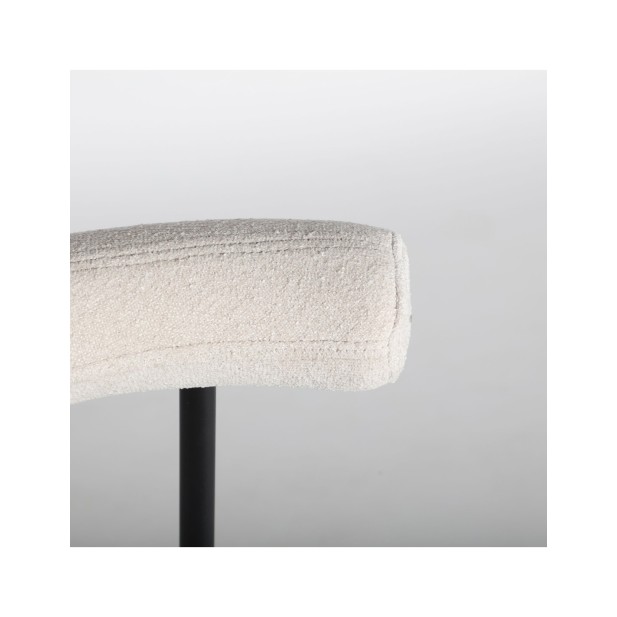 Silla BREVILLE, Poliéster / Blanco,...