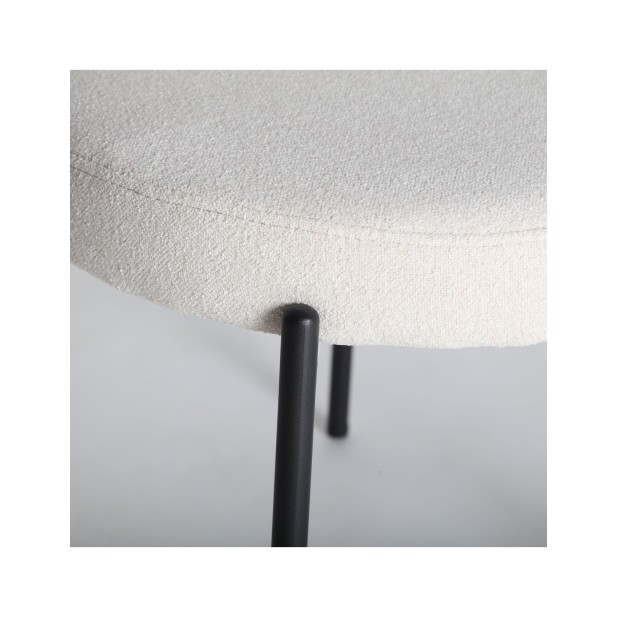 Silla BREVILLE, Poliéster / Blanco,...