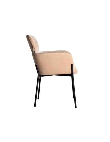 Silla CRESSE, Poliéster / Marrón, Negro - Kodu Home Design