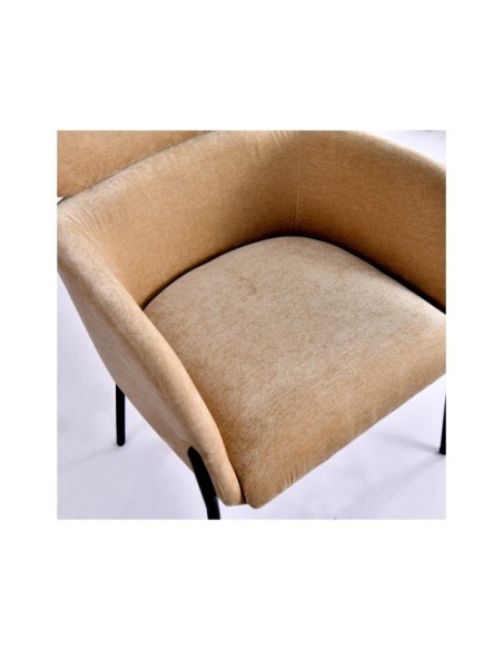 Silla CRESSE, Poliéster / Marrón, Negro - Kodu Home Design