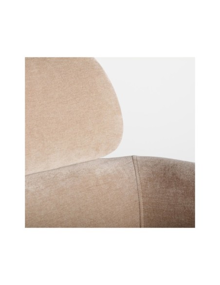 Silla CRESSE, Poliéster / Marrón, Negro - Kodu Home Design