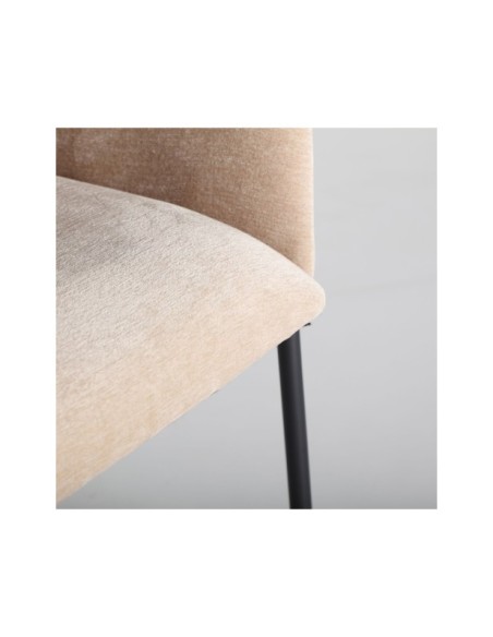 Silla CRESSE, Poliéster / Marrón, Negro - Kodu Home Design