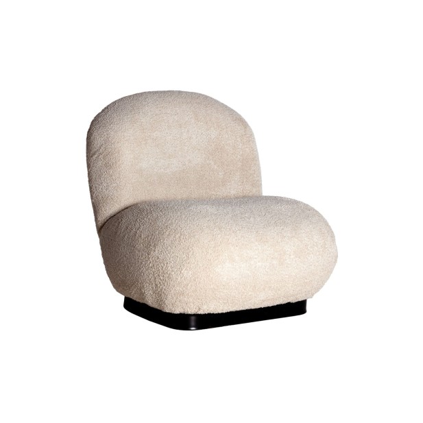 Sillón Bouclé LENAX, Algodón Bouclé /...