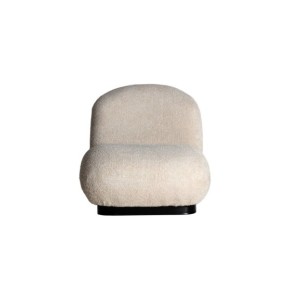 Sillón Bouclé LENAX, Algodón Bouclé / Beige, Negro - Kodu... 2