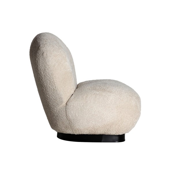 Sillón Bouclé LENAX, Algodón Bouclé /...