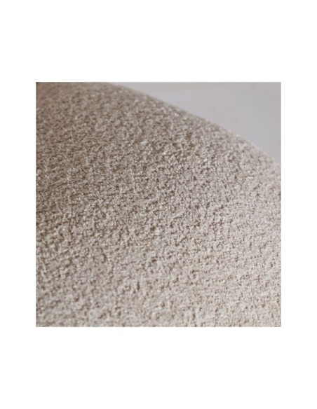 Sillón Bouclé LENAX, Algodón Bouclé / Beige, Negro - Kodu Home Design