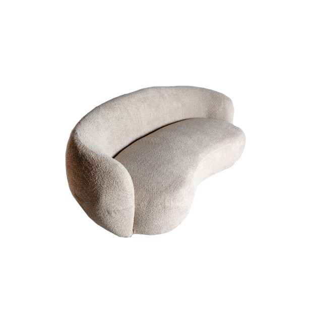 Sofá WILTHEN, Poliéster / Beige -...