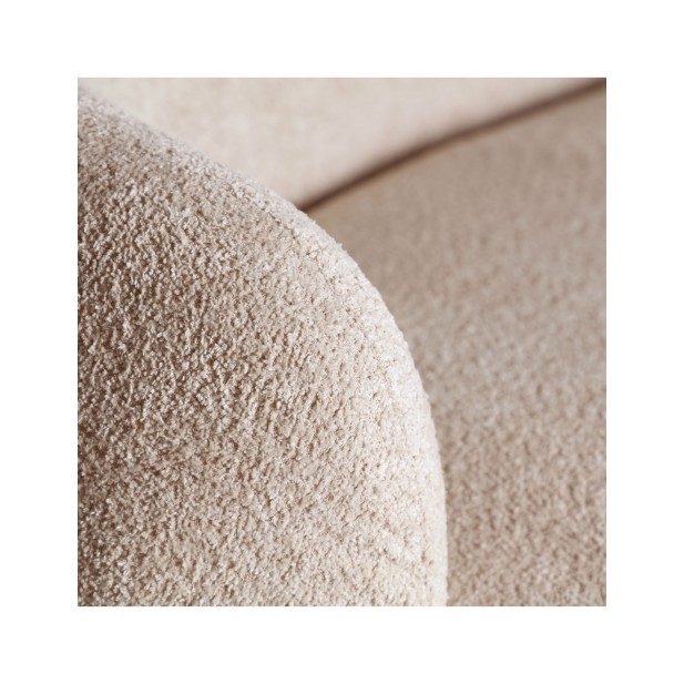 Sofá WILTHEN, Poliéster / Beige -...