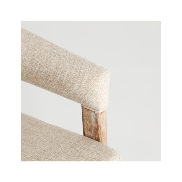 Silla KAI, Madera / Marrón, Beige -...