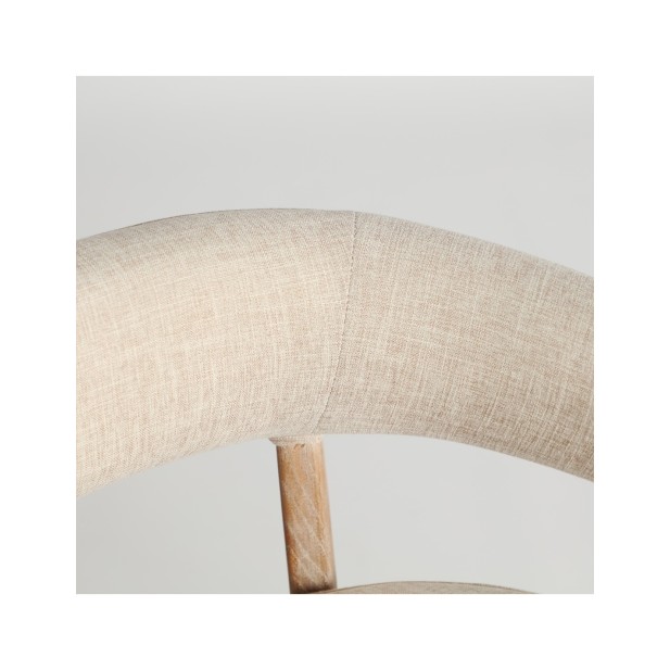 Silla KAI, Madera / Marrón, Beige -...