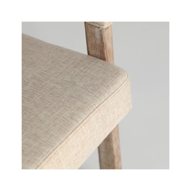 Silla KAI, Madera / Marrón, Beige -...