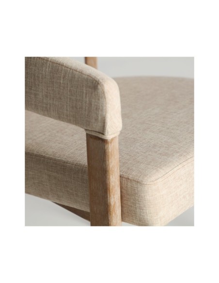 Silla KAI, Madera / Marrón, Beige - Kodu Home Design
