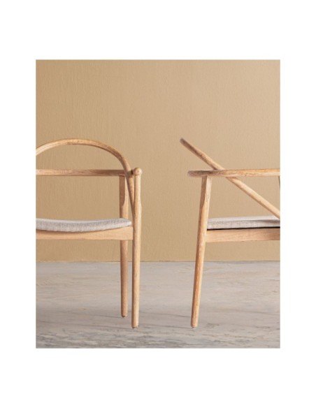 Silla YVIERS, Madera / Marrón - Kodu Home Design