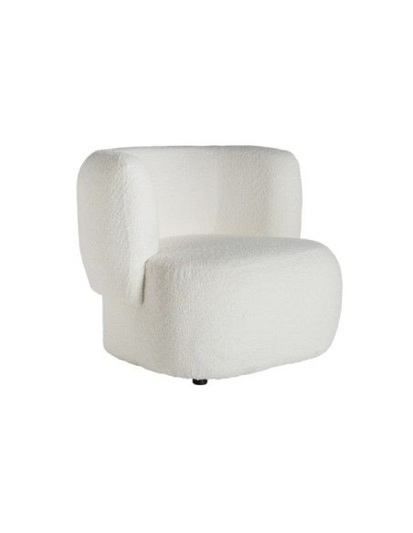 Sillón BATS Bouclé, Algodón Bouclé / Blanco, Negro - Kodu Home Design
