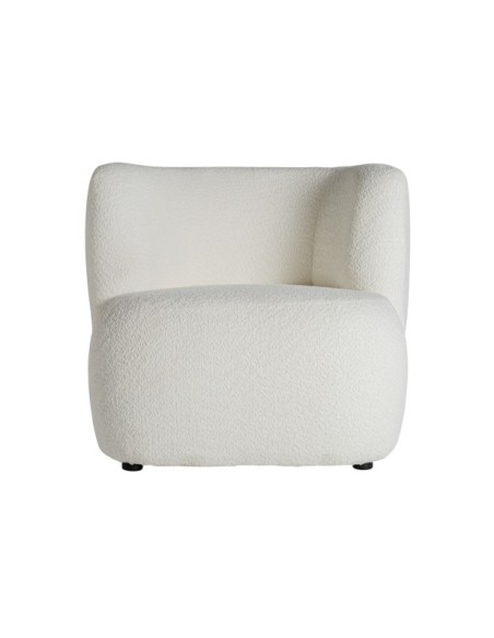 Sillón BATS Bouclé, Algodón Bouclé / Blanco, Negro - Kodu Home Design