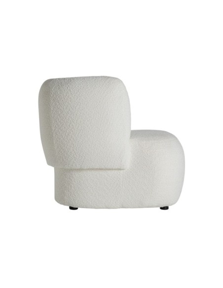 Sillón BATS Bouclé, Algodón Bouclé / Blanco, Negro - Kodu Home Design