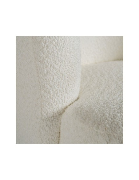 Sillón BATS Bouclé, Algodón Bouclé / Blanco, Negro - Kodu Home Design