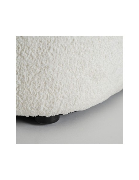 Sillón BATS Bouclé, Algodón Bouclé / Blanco, Negro - Kodu Home Design
