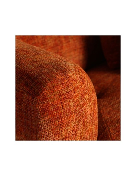 Sofá LUNGERN, Poliéster / Naranja, Latón, Oro - Kodu Home Design