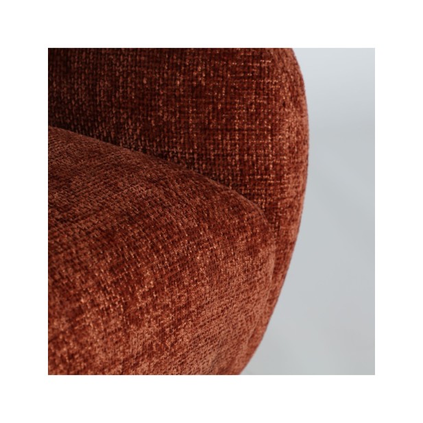 Sillón SARNEN, Poliéster / Marrón,...