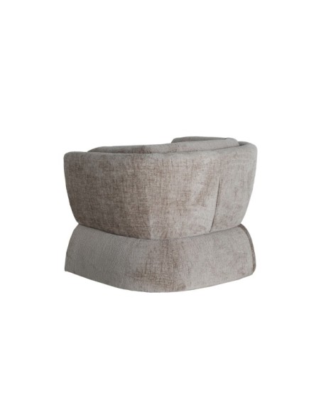 Sillón BEICHLE, Poliéster / Marrón - Kodu Home Design