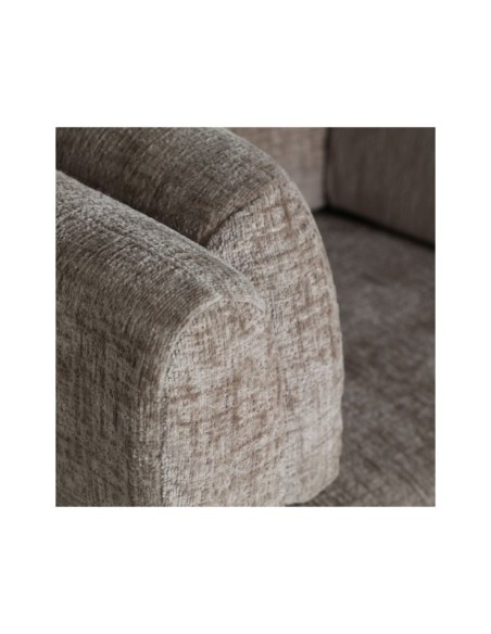 Sillón BEICHLE, Poliéster / Marrón - Kodu Home Design