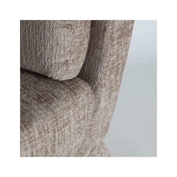 Sillón BEICHLE, Poliéster / Marrón -...