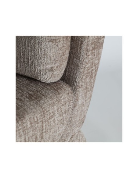 Sillón BEICHLE, Poliéster / Marrón - Kodu Home Design