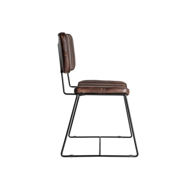 Silla ISSERT, Piel / Marrón, Negro -...