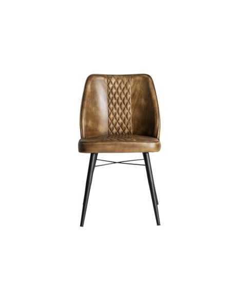 Silla BROUSE, Piel / Camel - Kodu Home Design