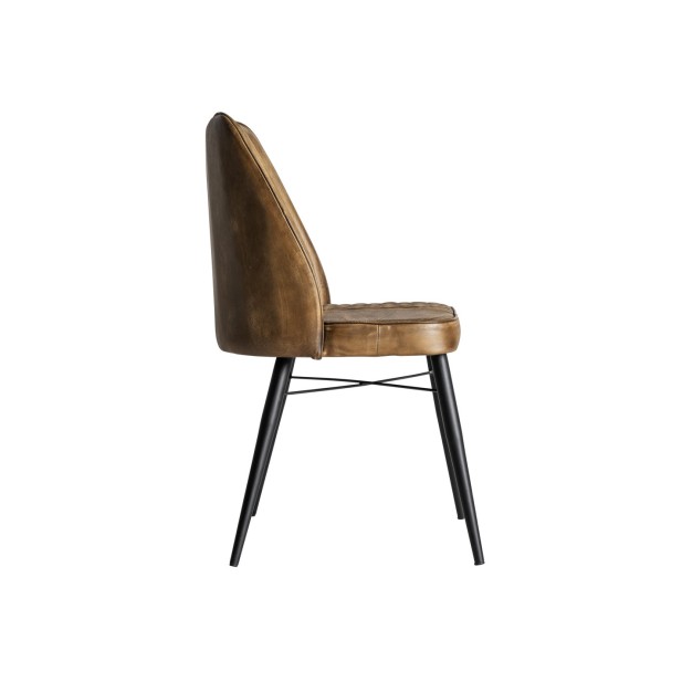 Silla BROUSE, Piel / Camel - Kodu...