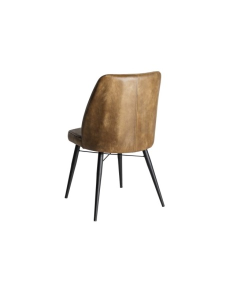 Silla BROUSE, Piel / Camel - Kodu Home Design