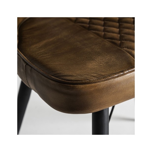 Silla BROUSE, Piel / Camel - Kodu...