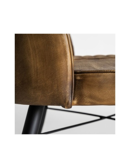 Silla BROUSE, Piel / Camel - Kodu Home Design