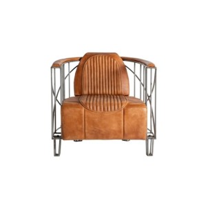 Sillón CHAIZE, Piel / Marrón - Kodu Home Design 2