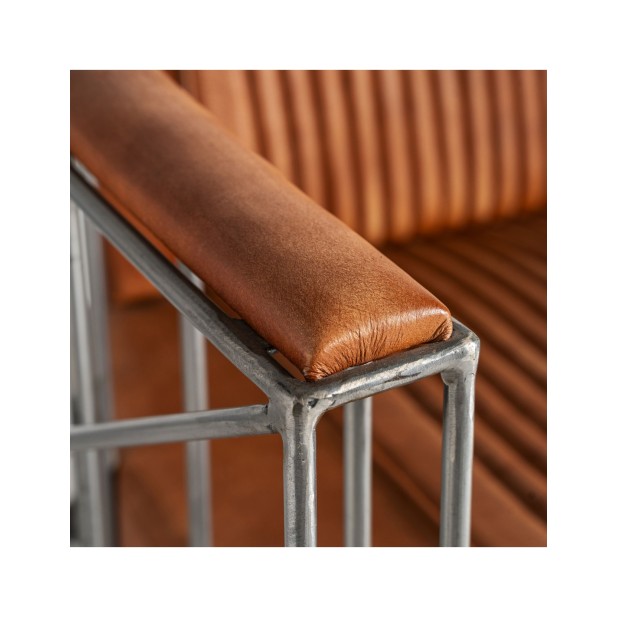 Sillón CHAIZE, Piel / Marrón - Kodu...