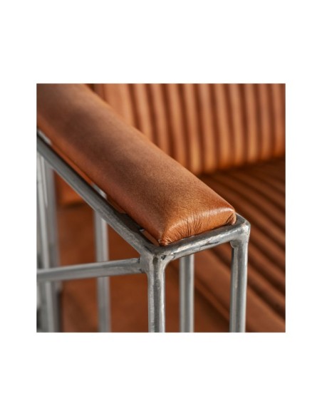 Sillón CHAIZE, Piel / Marrón - Kodu Home Design