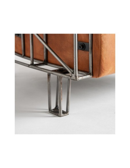 Sillón CHAIZE, Piel / Marrón - Kodu Home Design