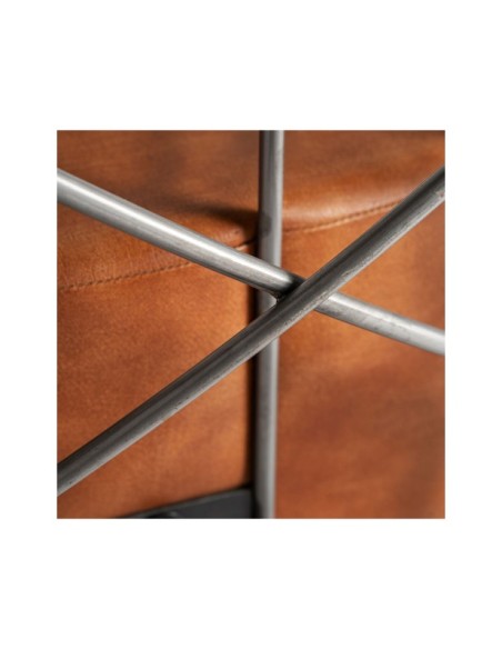 Sillón CHAIZE, Piel / Marrón - Kodu Home Design