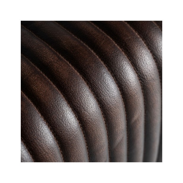 Taburete GLADYS, Piel / Marrón, Negro...