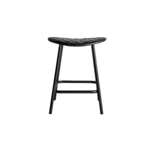 Taburete CHAEPE, Piel / Negro - Kodu Home Design 2