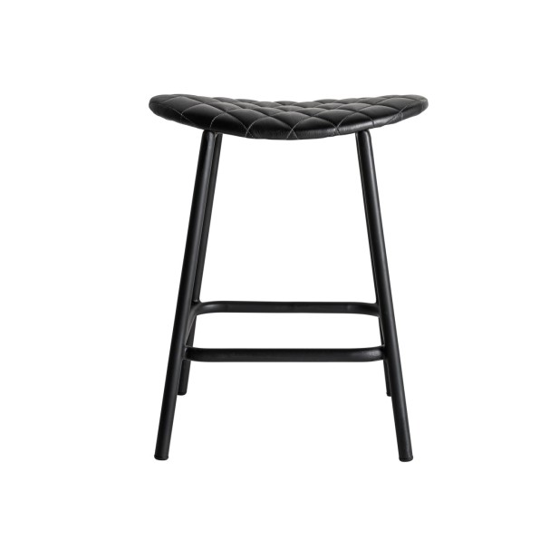 Taburete CHAEPE, Piel / Negro - Kodu...