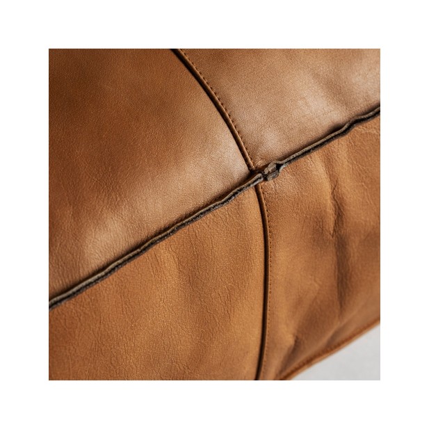 Puff BOUSSAC, Piel / Marrón - Kodu...