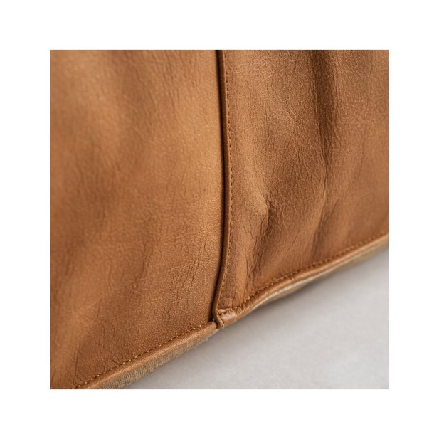 Puff BOUSSAC, Piel / Marrón - Kodu...