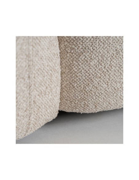 Sofá Esquinero CEYRAT Módulo Derecho, Poliéster / Crema, Marrón - Kodu Home Design