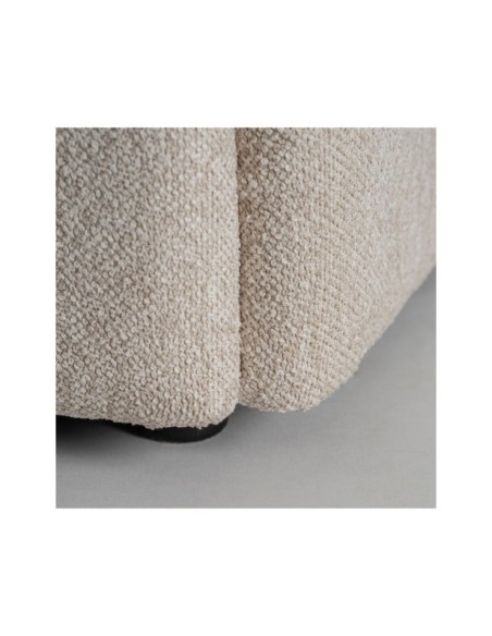 Sofá Esquinero CEYRAT Módulo Central, Poliéster / Crema, Marrón - Kodu Home Design