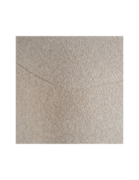 Sofá Esquinero CEYRAT Módulo Izquierdo, Poliéster / Crema, Marrón - Kodu Home Design